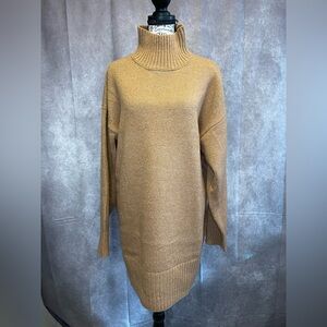 Zenana Outfitters Tan Cowl Neck Sweater